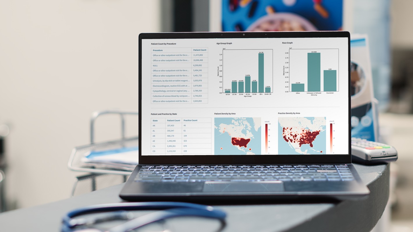 Real World Evidence data on computer